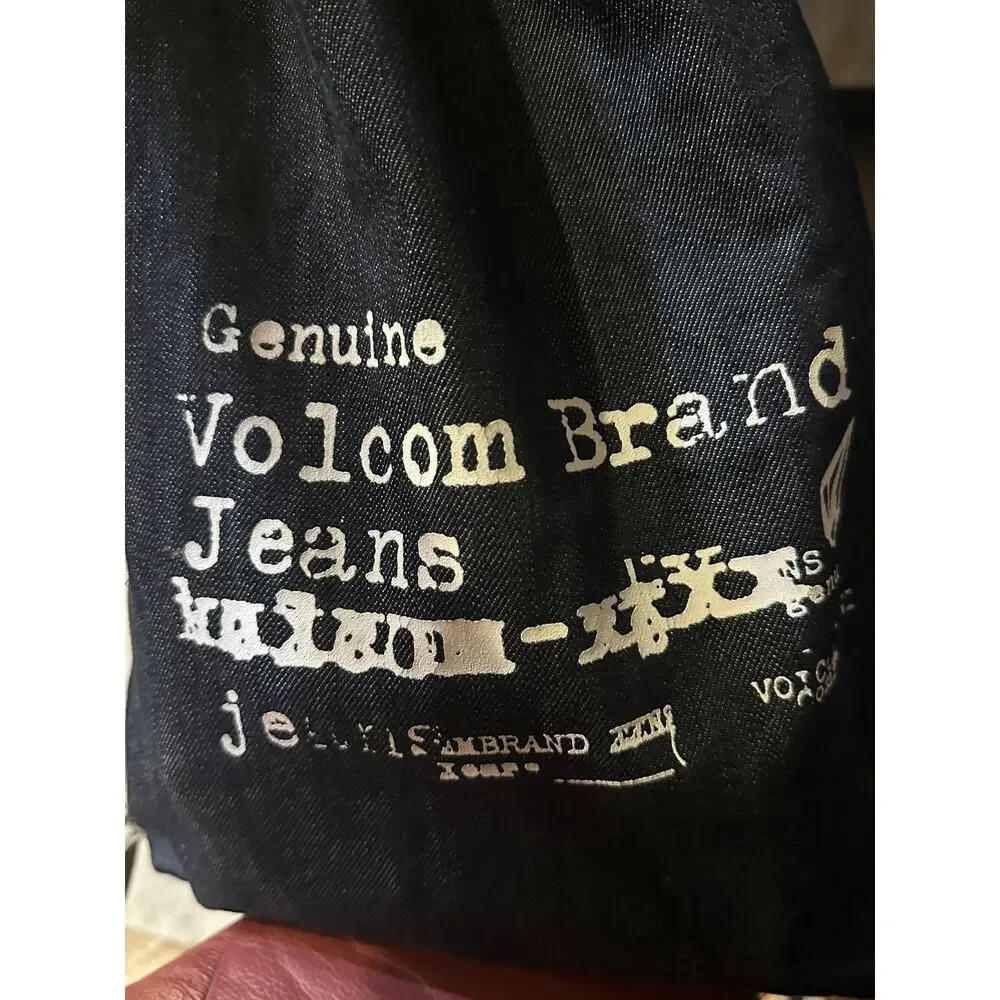 Volcom Denim Drawstring Backpack Genuine Volcom Brand Jeans Bag